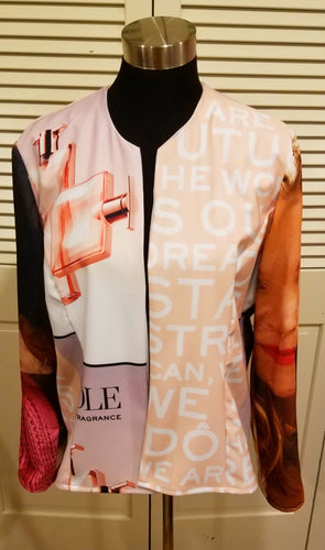 Multi color one of a kind abstract jacket